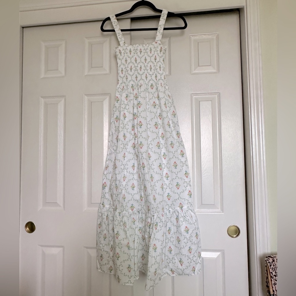 Hill House Home The Anjuli Nap Dress - Pastel Trellis Cotton - Picture 2 of 7